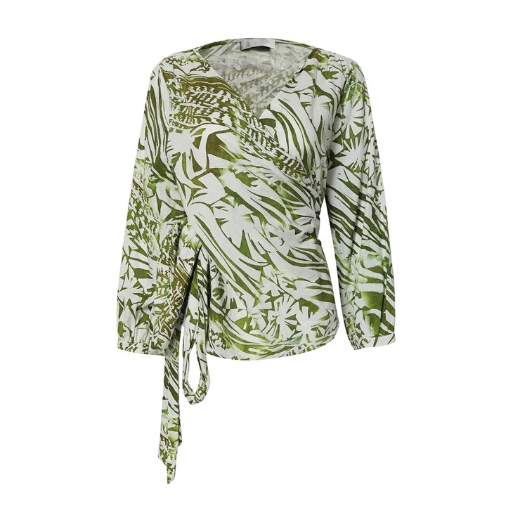Casual Style Print Long Sleeve Blouse